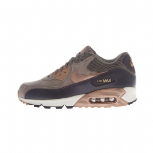 Nike Air Max 90 Bőr Női Alkalmi Vas / Fémes Vörös Bronz-drk Strm-vitorla