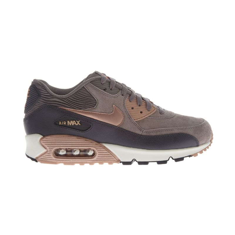 Nike Air Max 90 Bőr Női Alkalmi Vas / Fémes Vörös Bronz-drk Strm-vitorla