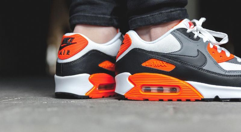 Nike Air Max 90 Essential Fehér Szürke Férfi Hétköznapi / Antracit-hűvös Szürke-fekete