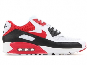 Nike Air Max 90 Essential Férfi Alkalmi Fehér / Piros / Fekete