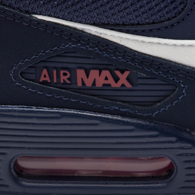 Nike Air Max 90 Essential Férfi Alkalmi Midnight Sötétkékegyetem Vörösobsidianfehér
