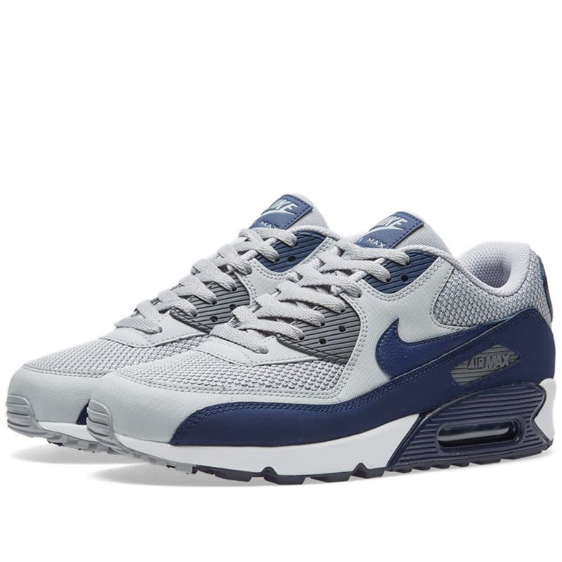 Nike Air Max 90 Essential Férfi Alkalmi Wolf Szürke Bináris Kék / Fehér