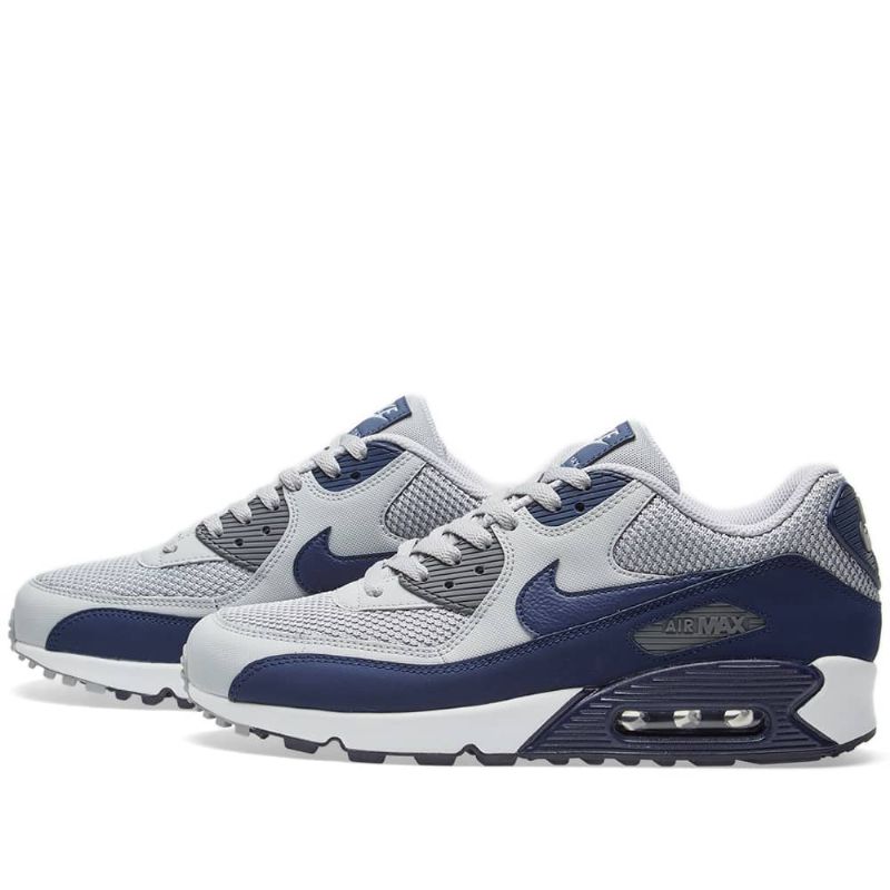 Nike Air Max 90 Essential Férfi Alkalmi Wolf Szürke Bináris Kék / Fehér