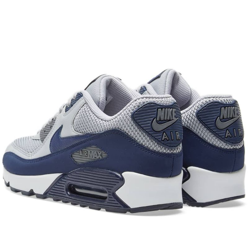 Nike Air Max 90 Essential Férfi Alkalmi Wolf Szürke Bináris Kék / Fehér