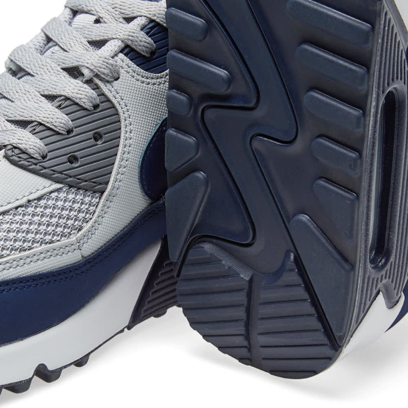 Nike Air Max 90 Essential Férfi Alkalmi Wolf Szürke Bináris Kék / Fehér