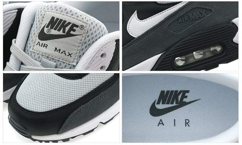 Nike Air Max 90 Essential Férfi Hétköznapi Szürke Köd / Fehér-fekete / Sötétszürke