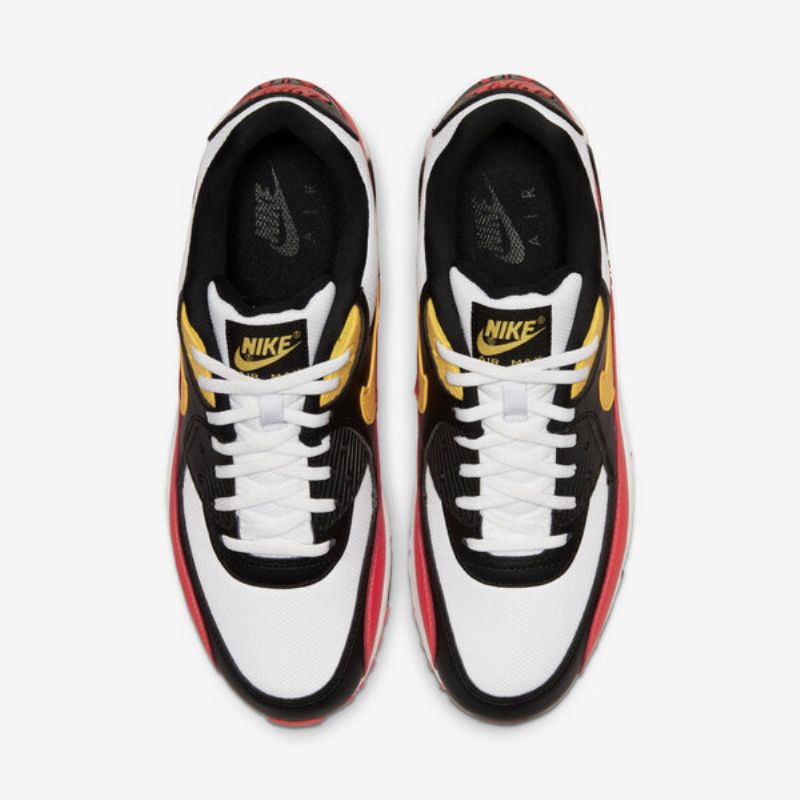 Nike Air Max 90 Essential Férfi / Női Alkalmi Fehér / Króm Sárga-fekete
