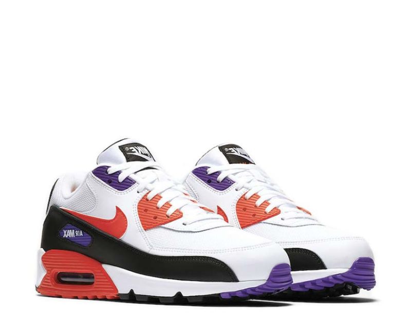 Nike Air Max 90 Essential Férfi / Női Alkalmi Fehér / Udvari Piros-psychic Lila-fekete