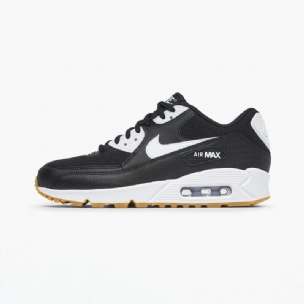 Nike Air Max 90 Essential Férfi/női Alkalmi Fekete Fehér Gumi Világosbarna Wh