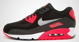 Nike Air Max 90 Essential Férfi / Női Alkalmi Fekete / Wolf Szürke-atomic Piros