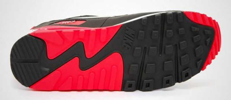 Nike Air Max 90 Essential Férfi / Női Alkalmi Fekete / Wolf Szürke-atomic Piros