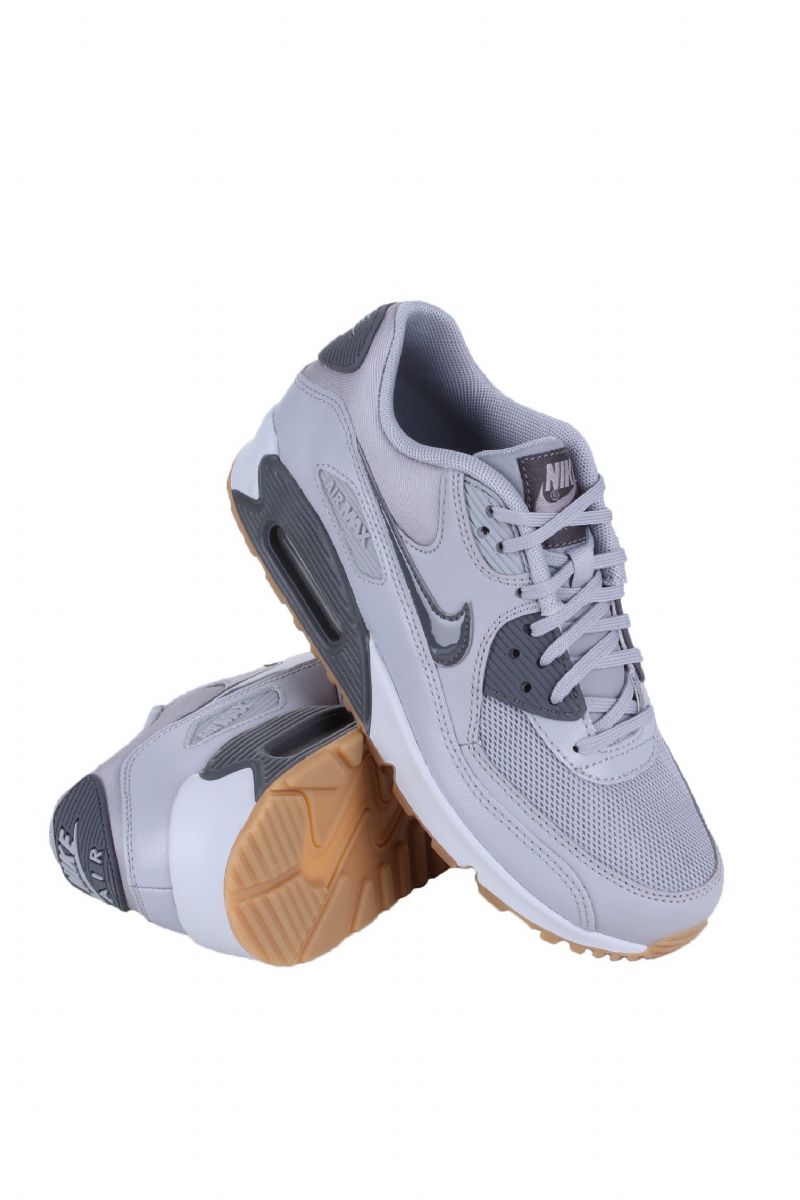 Nike Air Max 90 Essential Női Női Alkalmi Farkasszürke / Tiszta Platina-gumi Világosbarna-sötétszürke
