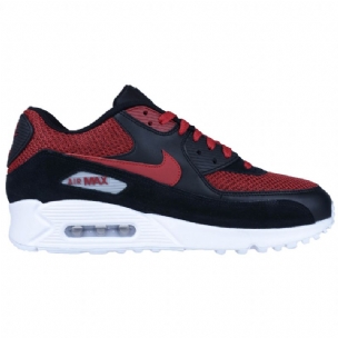 Nike Air Max 90 Essential Tough Piros Férfi / Női Alkalmi Fekete / Hard Piros-hard Piros-wolf Szürke