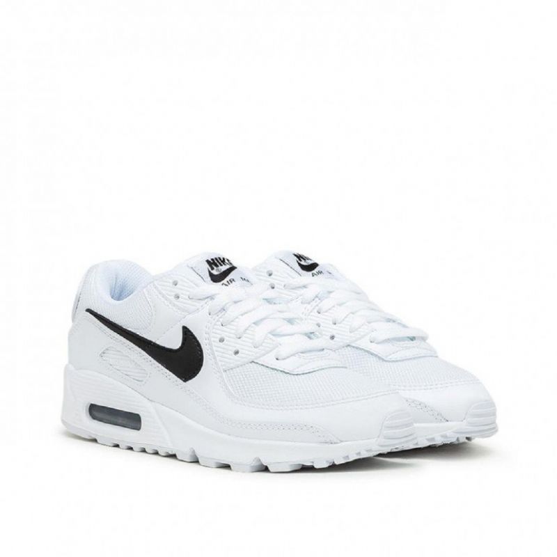 Nike Air Max 90 Fehér Fekete Férfi / Női Alkalmi / Fekete-fehér