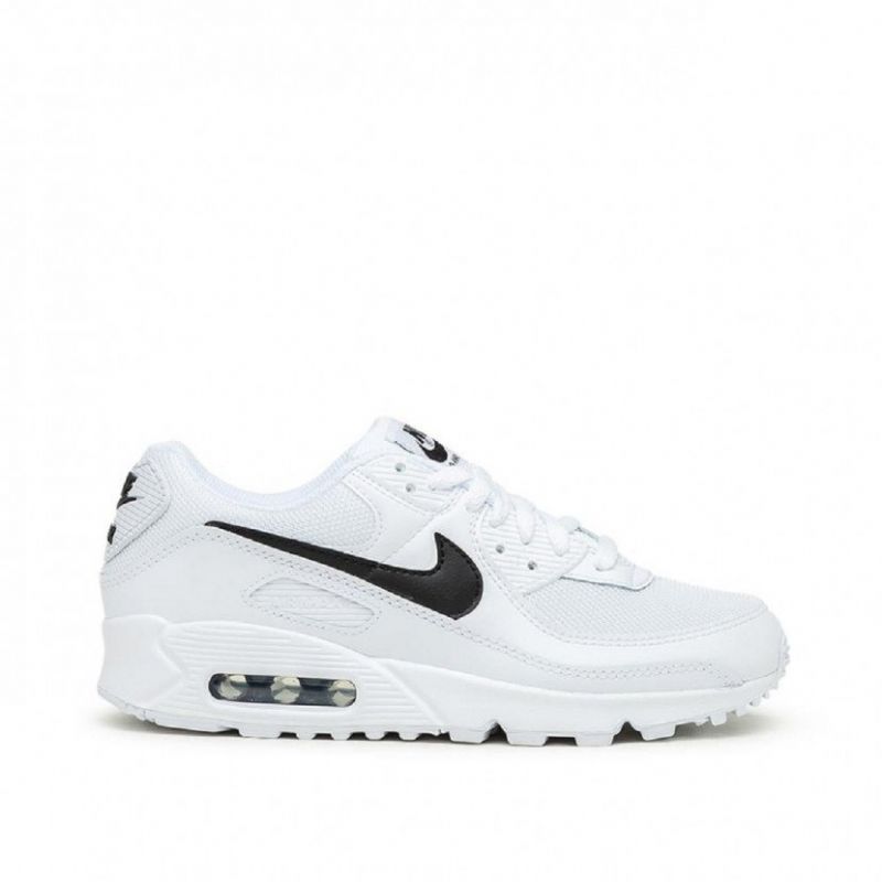 Nike Air Max 90 Fehér Fekete Férfi / Női Alkalmi / Fekete-fehér