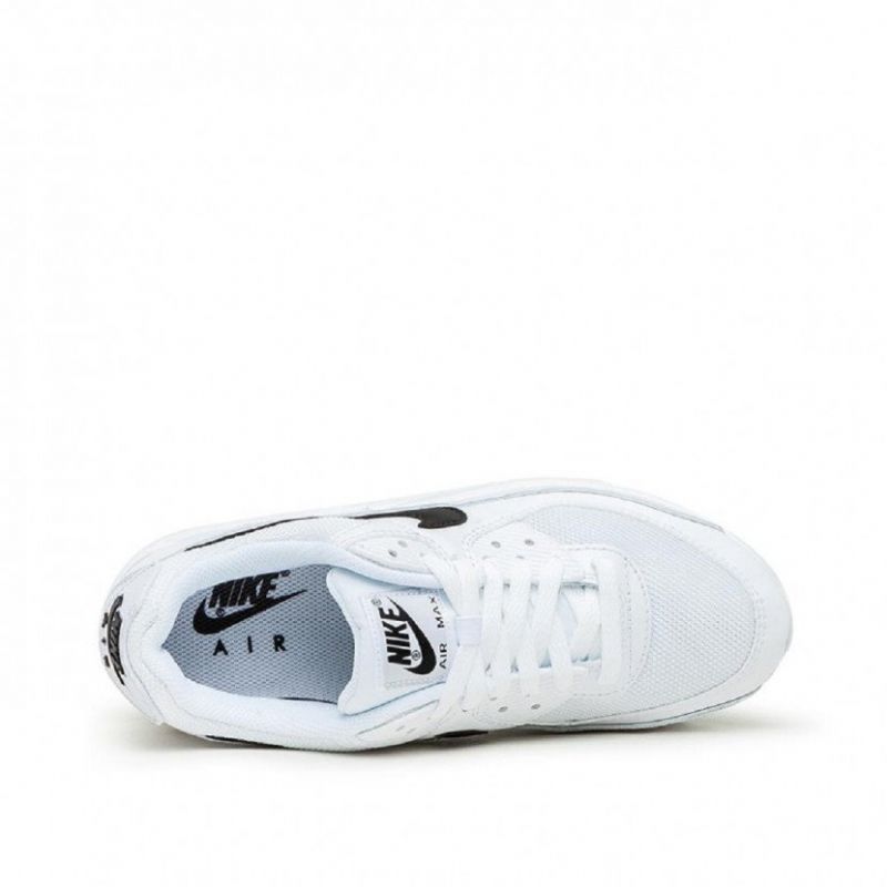 Nike Air Max 90 Fehér Fekete Férfi / Női Alkalmi / Fekete-fehér