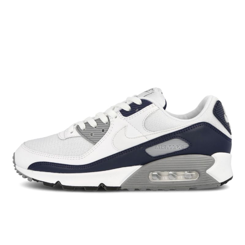 Nike Air Max 90 Férfi Alkalmi Fehér / Fehér-szemcsés Szürke-obszidián