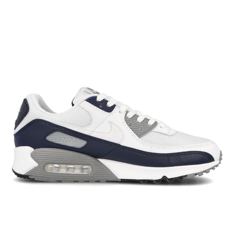 Nike Air Max 90 Férfi Alkalmi Fehér / Fehér-szemcsés Szürke-obszidián