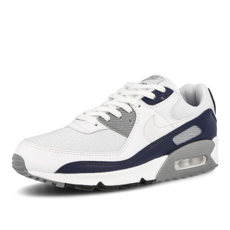 Nike Air Max 90 Férfi Alkalmi Fehér / Fehér-szemcsés Szürke-obszidián