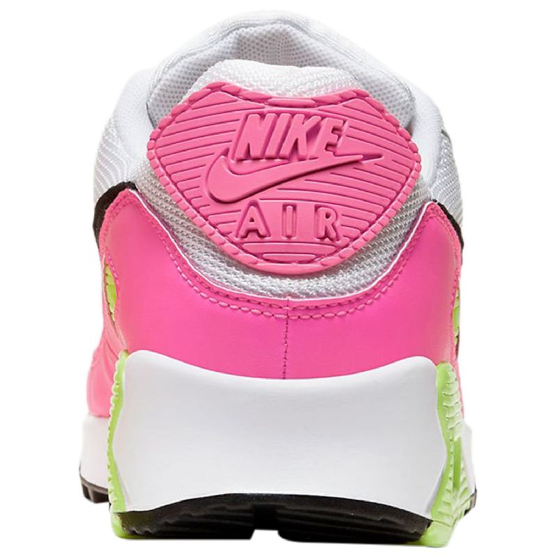 Nike Air Max 90 Görögdinnye Női Alkalmi Fehér / Fekete / Rózsaszín Blast / Ghost Zöld