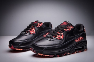 Nike Air Max 90 Gs Női Alkalmi Fekete/piros