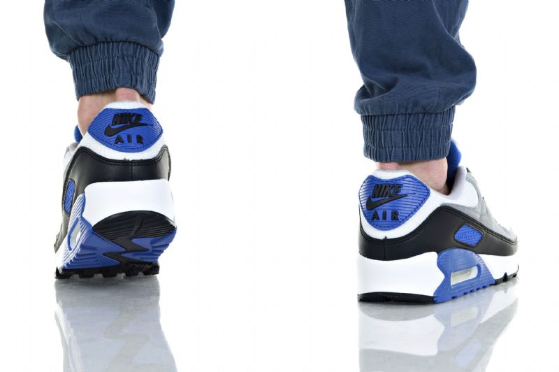 Nike Air Max 90 Hyper Royal Férfi Alkalmi Fehér / Részecskeszürke-hyper Megjelenés Dátuma