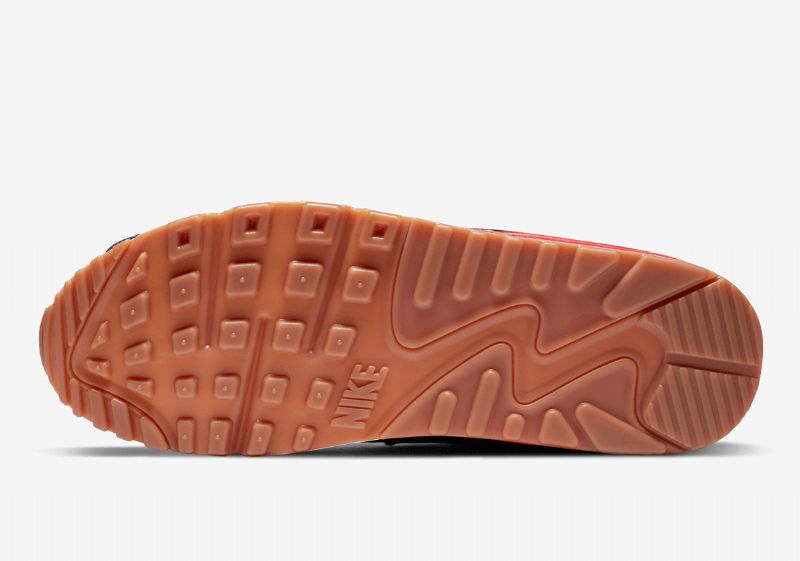 Nike Air Max 90 Jewel Otthoni Férfi / Női Alkalmi Vitorla / Egyetemi Vörös-gumi Közepes Barna