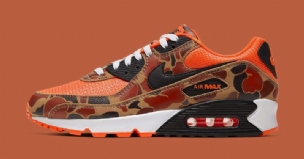 Nike Air Max 90 Narancs Camo Férfi / Női Alkalmi Total / Fekete