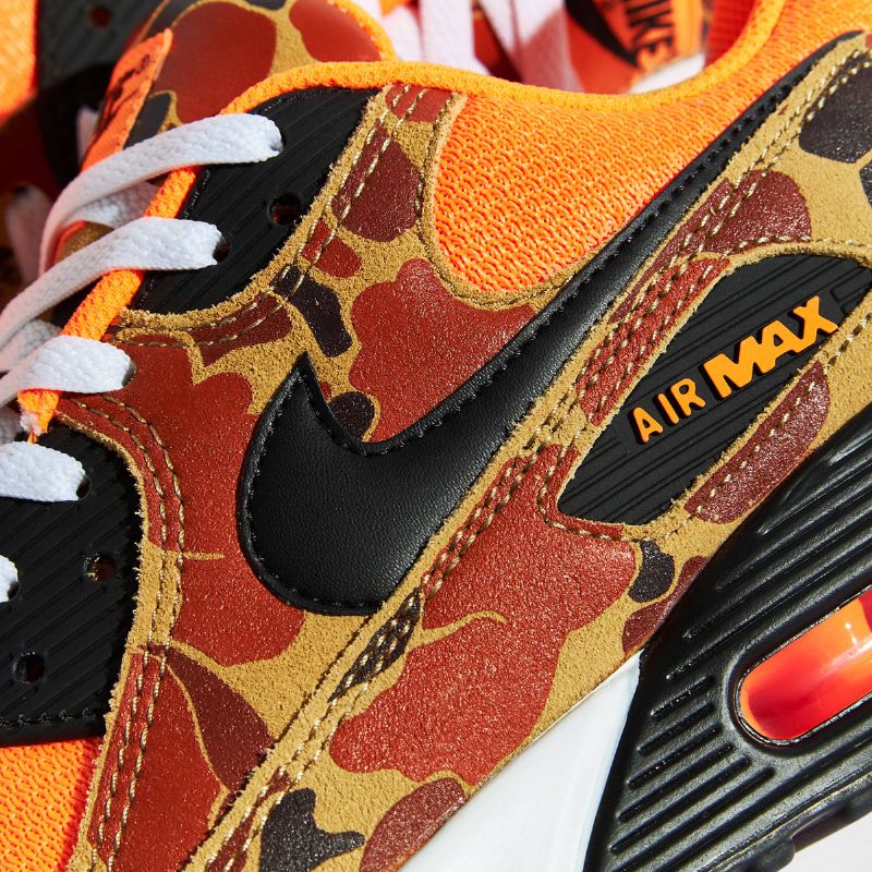 Nike Air Max 90 Narancs Camo Férfi / Női Alkalmi Total / Fekete