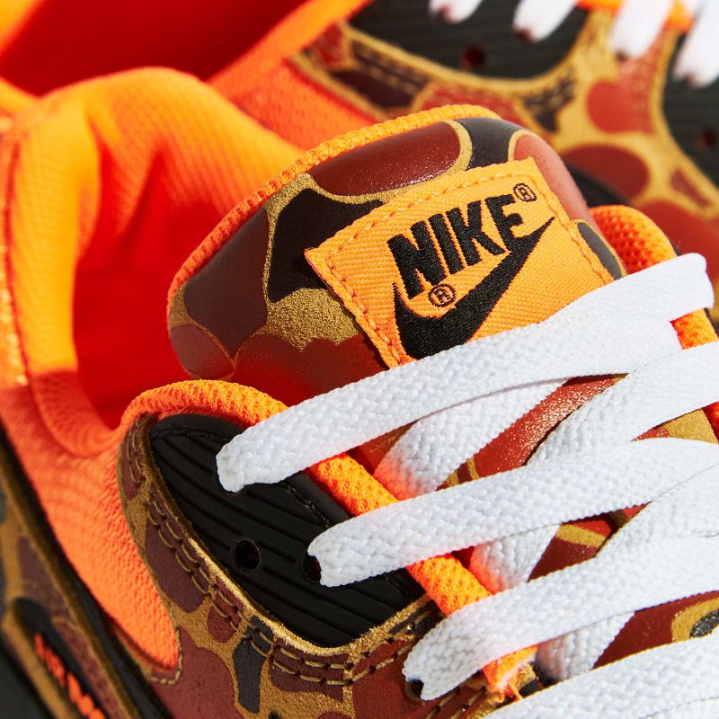 Nike Air Max 90 Narancs Camo Férfi / Női Alkalmi Total / Fekete