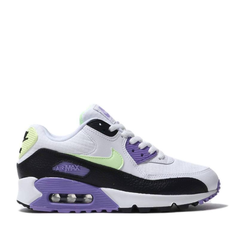 Nike Air Max 90 Női Alkalmi Fehér / Bad Volt-fekete