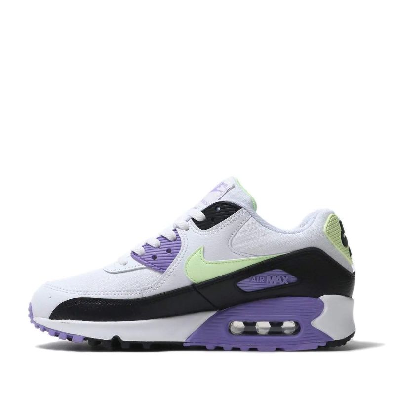 Nike Air Max 90 Női Alkalmi Fehér / Bad Volt-fekete