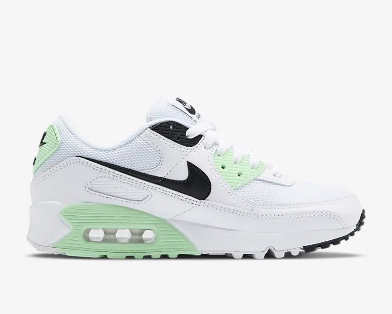 Nike Air Max 90 Női Alkalmi Fehér / Fekete / Zöld