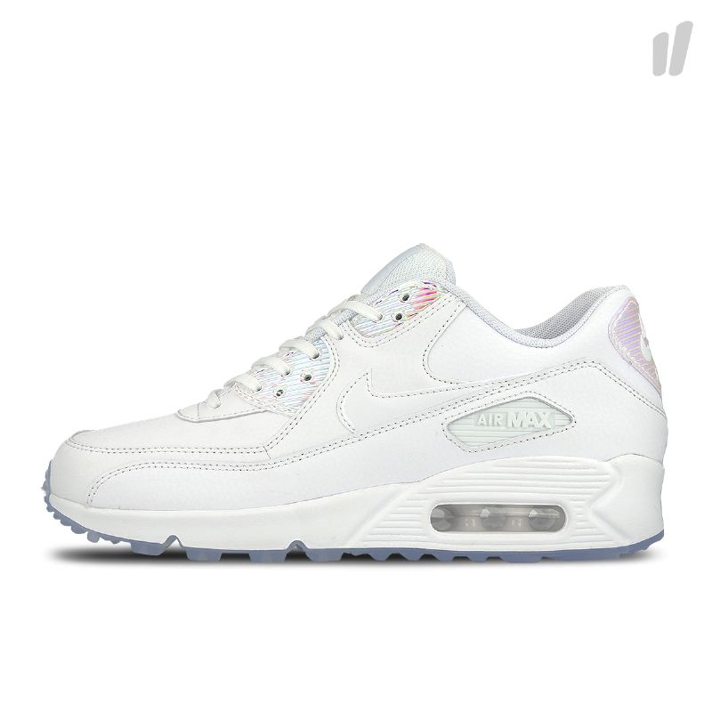 Nike Air Max 90 Premium Férfi / Női Alkalmi Fehér / Fehér-kék Színű