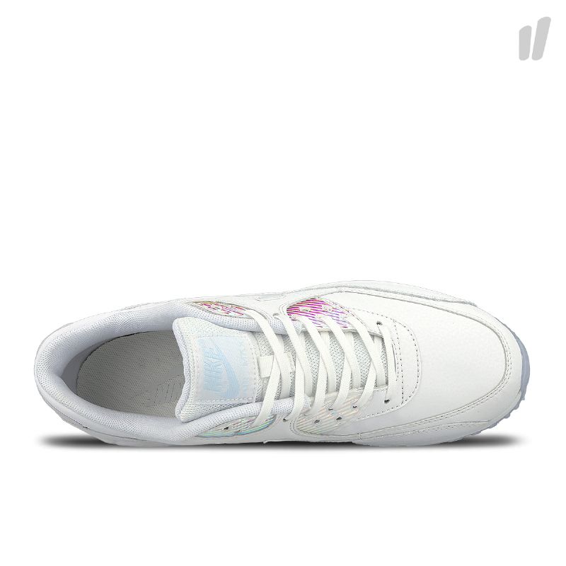 Nike Air Max 90 Premium Férfi / Női Alkalmi Fehér / Fehér-kék Színű