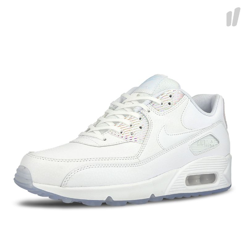 Nike Air Max 90 Premium Férfi / Női Alkalmi Fehér / Fehér-kék Színű