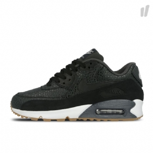Nike Air Max 90 Premium Női Alkalmi Fekete / Fekete-fekete-fehér