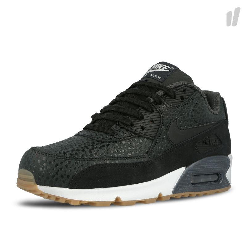 Nike Air Max 90 Premium Női Alkalmi Fekete / Fekete-fekete-fehér