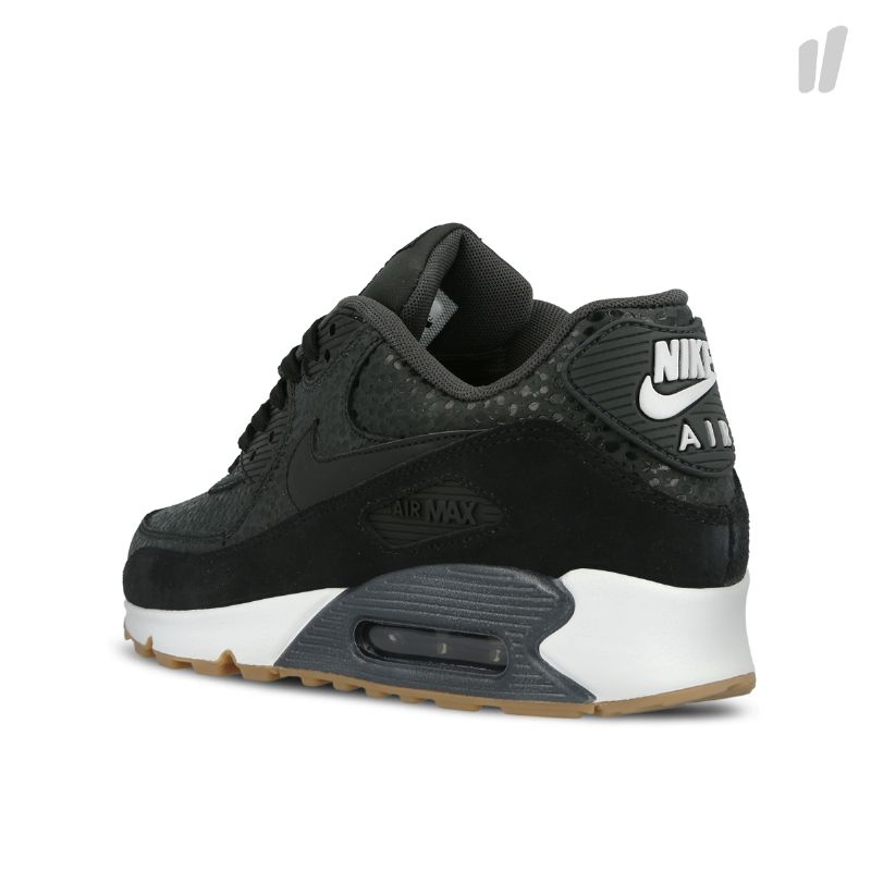 Nike Air Max 90 Premium Női Alkalmi Fekete / Fekete-fekete-fehér