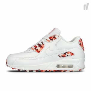 Nike Air Max 90 Qs Női Alkalmi Fehér / / Challenge Piros-atomi Rózsaszín
