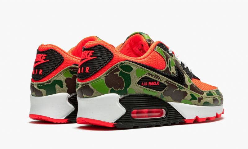 Nike Air Max 90 Reverse Duck Camo Férfi / Női Alkalmi Infravörös / Fekete