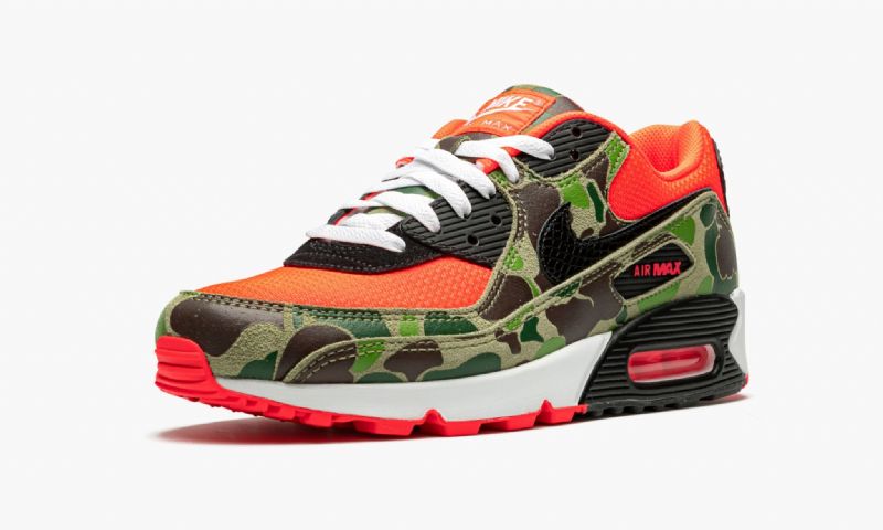 Nike Air Max 90 Reverse Duck Camo Férfi / Női Alkalmi Infravörös / Fekete