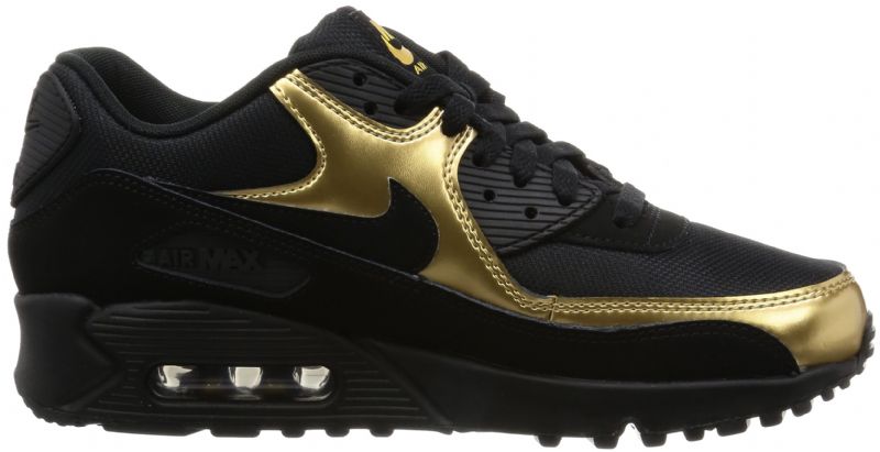 Nike Air Max 90 Ultra Essential Férfi Alkalmi Fekete / Fekete-metál Arany