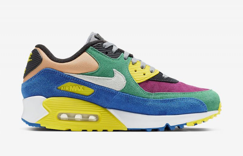 Nike Air Max 90 Viotech 2.0 Férfi / Női Alkalmi Lucid Zöld / Barely Szürke-game Royal