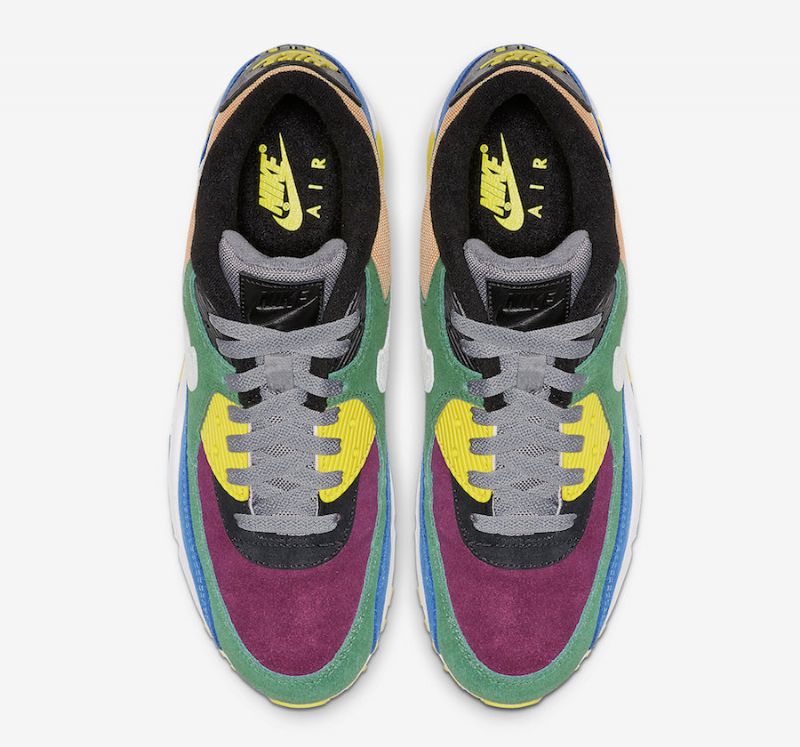 Nike Air Max 90 Viotech 2.0 Férfi / Női Alkalmi Lucid Zöld / Barely Szürke-game Royal