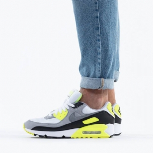 Nike Air Max 90 Volt Férfi Hétköznapi Szürke / Fehér / Fekete / Neonsárga