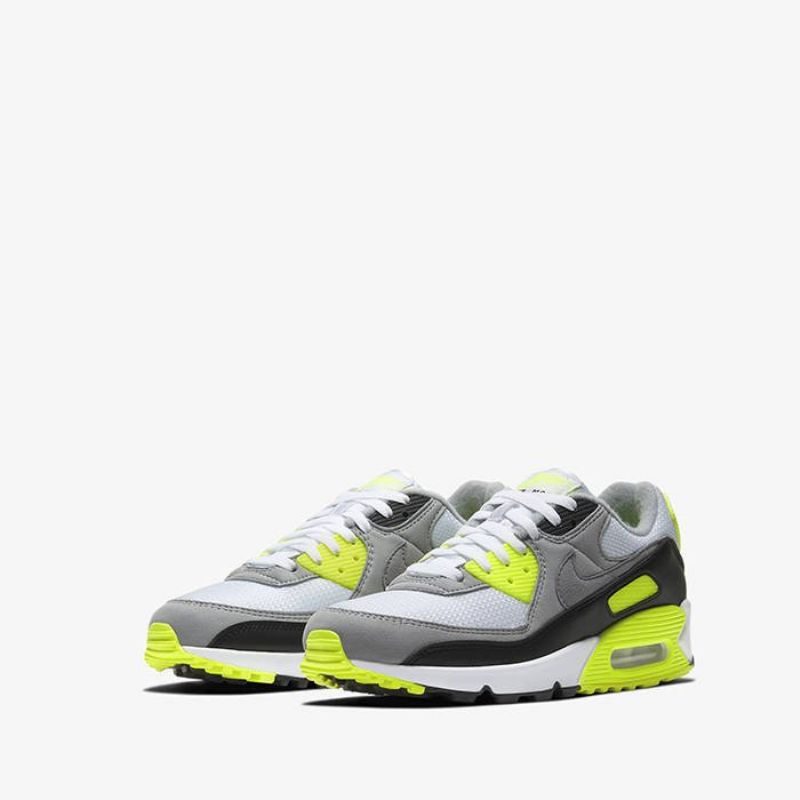 Nike Air Max 90 Volt Férfi Hétköznapi Szürke / Fehér / Fekete / Neonsárga