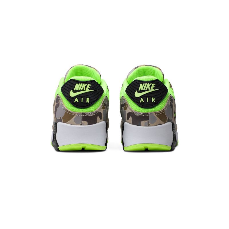 Nike Air Max 90 Zöld Kacsa Camo Férfi / Női Alkalmi Ghost / Fekete