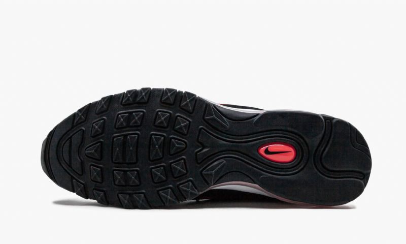 Nike Air Max 97 Ember Glow Kék Fury Férfi / Női Futó Fekete / Egyetemi Piros-fehér