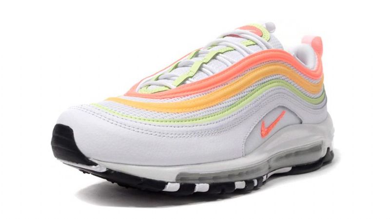 Nike Air Max 97 Essential Női Futó Fehér / Atomos Rózsaszín-dinnye Árnyalat-alig Volt-fekete